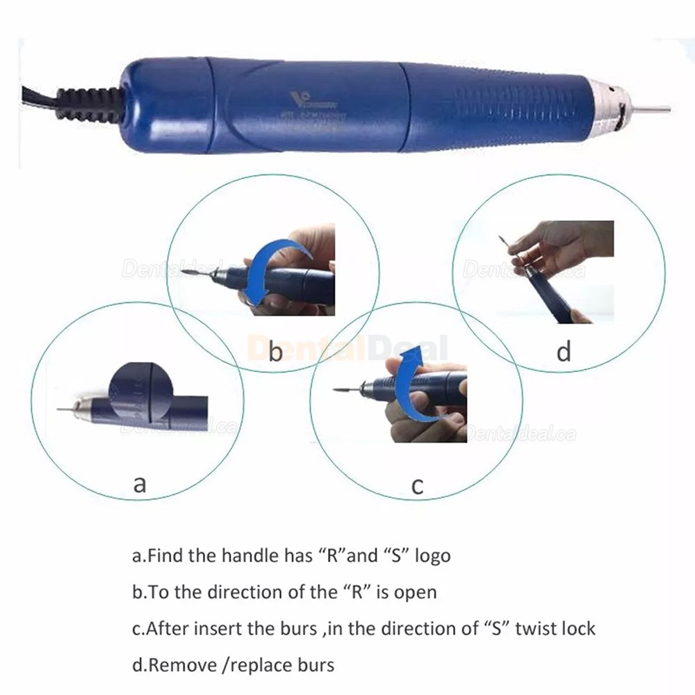 StrongDrill Q9T-R-M90000 Dental Micromotor Brushless Handpiece 50K RPM